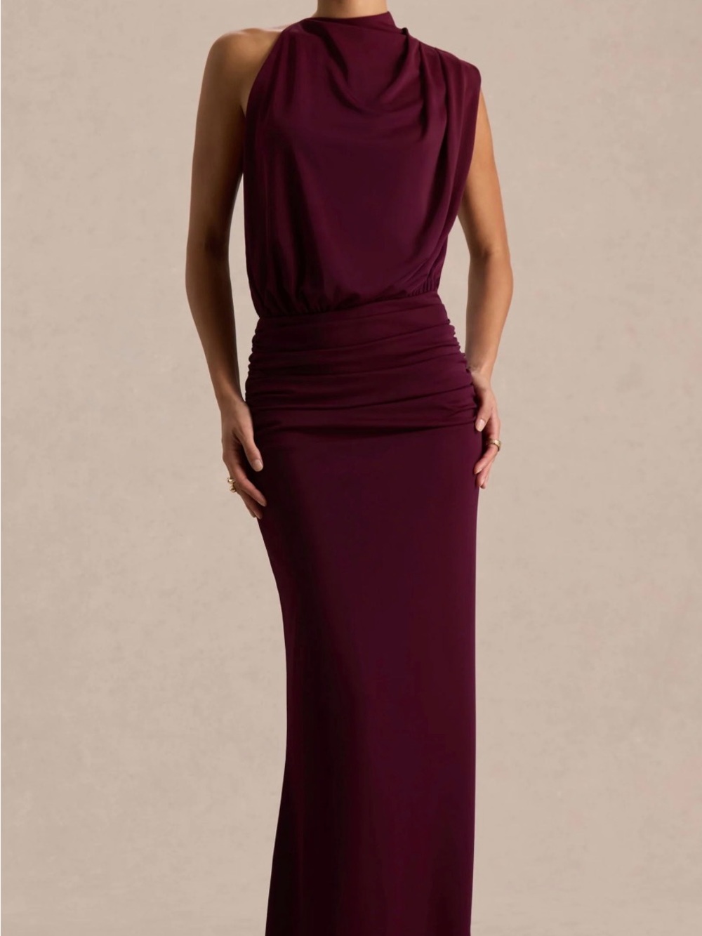 Club L London Plum Maxi Dress